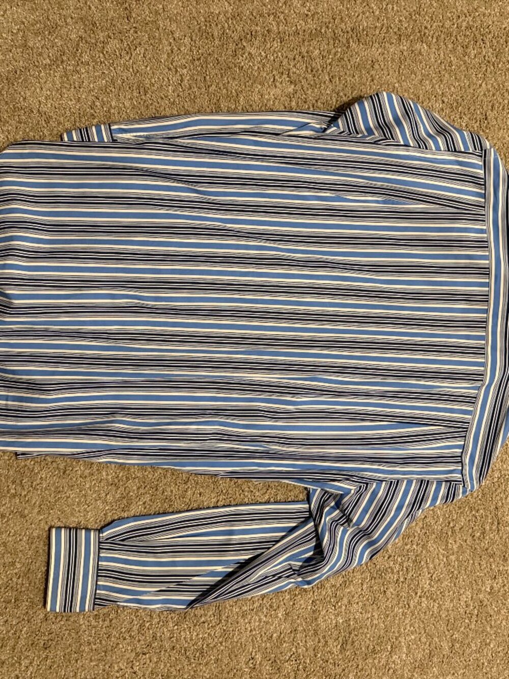 Mens Ralph Lauren Button Down Long Sleeve Blue Dress Shirt Large